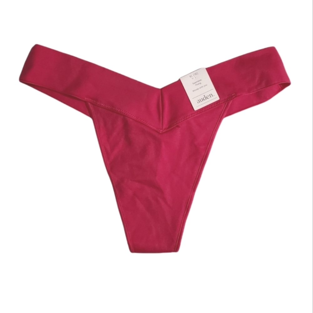 Auden Seamless Thong Underwear Pink XL